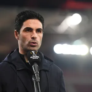 Mikel Arteta Pre-Match Press Conference: Arsenal FC vs SL Benfica, UEFA Europa League Round of 32 (Piraeus, Greece, February 25, 2021) Mikel Arteta Pre-Match Press Conference: Arsenal FC vs SL Benfica, UEFA Europa League Round of 32 (Piraeus, Greece, February 25, 2021)