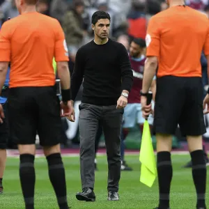 Mikel Arteta Reacts After Arsenal's Win Against West Ham United in Premier League