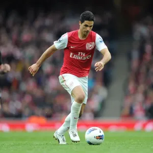 Mikel Arteta on his way to scoring Arsenals goal. Arsenal 1: 0 Manchester City Mikel Arteta on his way to scoring Arsenals goal. Arsenal 1: 0 Manchester City