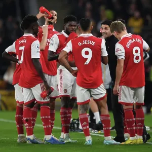 Mikel Arteta's Unwavering Determination: Arsenal Manager in Deep Focus during Wolverhampton Wanderers Clash, Premier League 2022-23