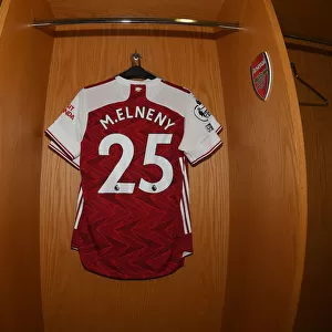 Mo Elneny's Hanging Arsenal Shirt in Emirates Changing Room (Arsenal vs Burnley, 2020-21)