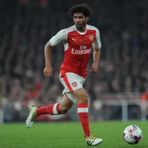 Mohame Elneny (Arsenal). Arsenal 2: 0 Reading. EFL Cup 4th Round. Emirates Stadium