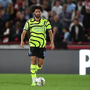 Mohamed Elneny in Action: Arsenal's Midfield Maestro Shines in Carabao Cup Clash Against Brentford