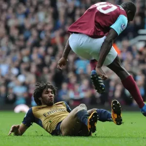 Mohamed Elneny (Arsenal) Michail Antonio (West Ham). West Ham United 3: 3 Arsenal
