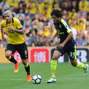 Mohamed Elneny (Arsenal) Valon Behrami (Watford). Watford 1: 3 Arsenal. Premier League