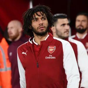 Mohamed Elneny: Arsenal's Focused Pre-Match Moment at Carabao Cup Quarterfinal vs West Ham United Mohamed Elneny: Arsenal's Focused Pre-Match Moment at Carabao Cup Quarterfinal vs West Ham United