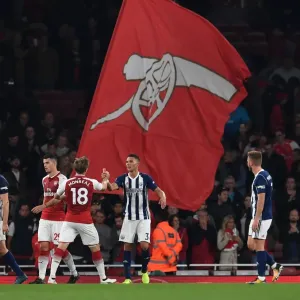 Monreal and Gibbs Share a Moment after Arsenal vs. West Brom Match Monreal and Gibbs Share a Moment after Arsenal vs. West Brom Match