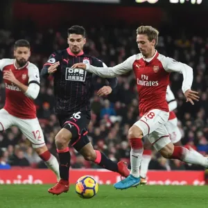 Monreal vs. Schindler: Battle at the Emirates - Arsenal vs. Huddersfield Town, Premier League 2017-18 Monreal vs. Schindler: Battle at the Emirates - Arsenal vs. Huddersfield Town, Premier League 2017-18