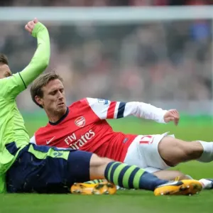 Monreal's Last-Minute Tackle Against Weimann (2012-13): Aston Villa vs. Arsenal