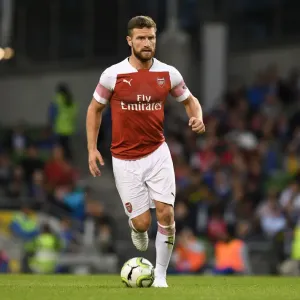 Mustafi Faces Off Against Chelsea: Arsenal's Defender in Action during the 2018 International Champions Cup, Dublin Mustafi Faces Off Against Chelsea: Arsenal's Defender in Action during the 2018 International Champions Cup, Dublin