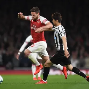 Mustafi Outmaneuvers Ki: Arsenal vs Newcastle United, Premier League 2018-19 Mustafi Outmaneuvers Ki: Arsenal vs Newcastle United, Premier League 2018-19