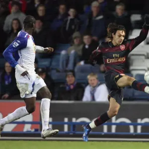 Nacer Barazite (Arsenal) Christopher Samba (Blackburn)