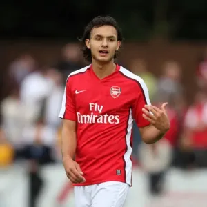 Nacer Barazite (Arsenal). Maidenhead 1: 7 Arsenal. Pre Season Friendly. York Road