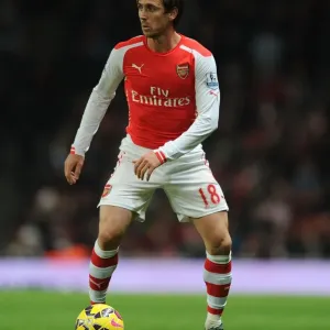 Nacho Monreal in Action: Arsenal vs. Southampton, Premier League 2014-15