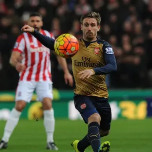 Nacho Monreal in Action: Arsenal vs. Stoke City, Premier League 2015-16