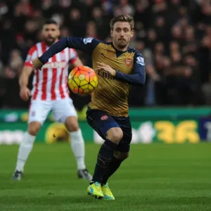 Nacho Monreal in Action: Arsenal vs. Stoke City, Premier League 2015-16