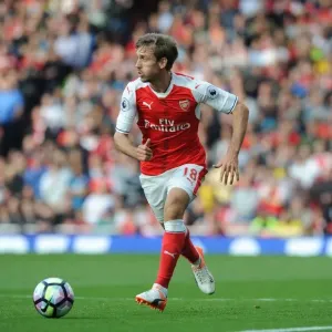 Nacho Monreal in Action: Arsenal vs Swansea City (2016-17)
