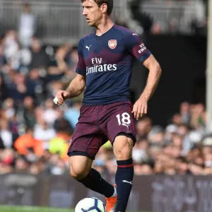 Nacho Monreal in Action: Fulham vs Arsenal, Premier League 2018-19
