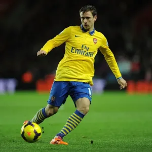 Nacho Monreal in Action: Southampton vs Arsenal, Premier League 2013-14 Nacho Monreal in Action: Southampton vs Arsenal, Premier League 2013-14