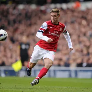 Nacho Monreal in Action: Tottenham Hotspur vs Arsenal, Premier League 2012-13
