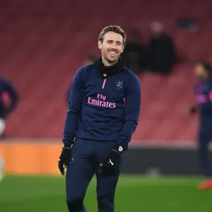 Nacho Monreal - Arsenal Football Club, Pre-Match Focus vs Qarabag FK, UEFA Europa League, Emirates Stadium