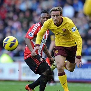Nacho Monreal (Arsenal) Stephane Sessegnon (Sunderland). Sunderland 0: 1 Arsenal