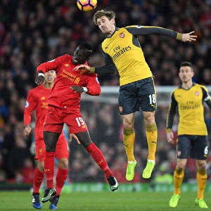 Nacho Monreal Leaps Ahead: Liverpool vs. Arsenal, Premier League 2016-17
