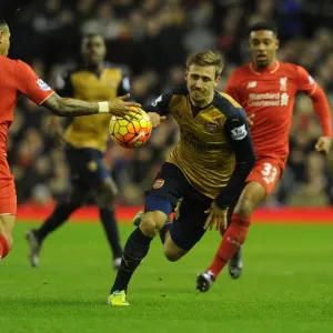 Nacho Monreal Outmaneuvers Nathaniel Clyne: A Pivotal Moment from the Liverpool vs. Arsenal Premier League Clash (2015-16) Nacho Monreal Outmaneuvers Nathaniel Clyne: A Pivotal Moment from the Liverpool vs. Arsenal Premier League Clash (2015-16)