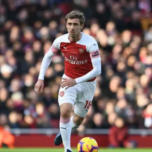 Nacho Monreal Print, Arsenal vs Burnley 2018-19 Nacho Monreal Print, Arsenal vs Burnley 2018-19