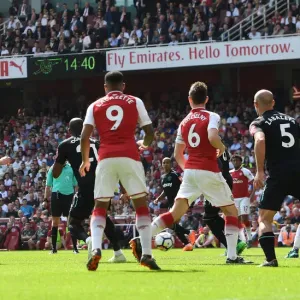 Nacho Monreal Scores First Arsenal Goal: Arsenal vs. West Ham United, Premier League 2017-18 Nacho Monreal Scores First Arsenal Goal: Arsenal vs. West Ham United, Premier League 2017-18