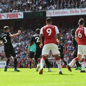 Nacho Monreal Scores First Goal: Arsenal vs. West Ham United, Premier League 2017-18 Nacho Monreal Scores First Goal: Arsenal vs. West Ham United, Premier League 2017-18