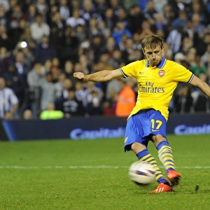 Nacho Monreal Scores the Winning Penalty: West Bromwich Albion vs. Arsenal - Capital One Cup 2013-14