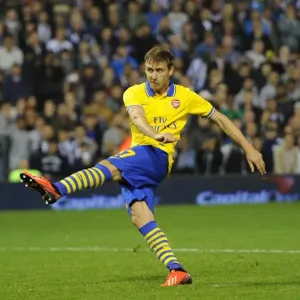 Nacho Monreal Scores the Winning Penalty: Arsenal Advance in Capital One Cup vs West Bromwich Albion Nacho Monreal Scores the Winning Penalty: Arsenal Advance in Capital One Cup vs West Bromwich Albion