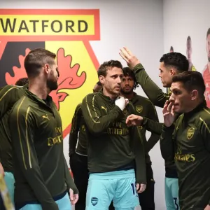 Nacho Monreal in the Tunnel: Arsenal's Pre-Match Focus vs. Watford (2018-19)