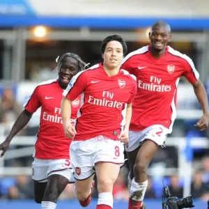 Nasri, Sagna, Diaby: Arsenal's Triumphant Goal Celebration vs. Birmingham City (27/3/2010)