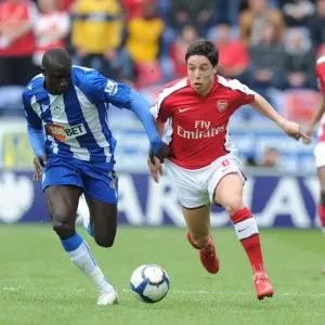 Nasri vs Diame: Wigan Athletic's Upset Over Arsenal in FA Premier League (3-2)