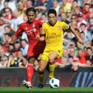 Nasri vs. Johnson: Stalemate at Anfield - Arsenal vs. Liverpool, Premier League 2010-11