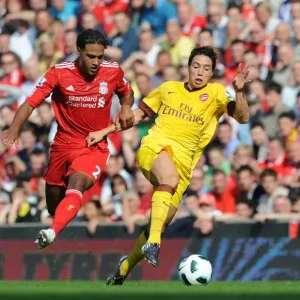 Nasri vs. Johnson: Stalemate at Anfield - Liverpool 1:1 Arsenal, Premier League 2010-11