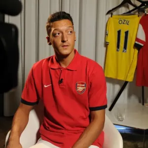 New Signing Mesut Ozil at Arsenal's Munich Photo Shoot