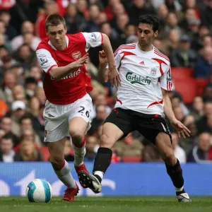 Nicklas Bendtner (Arsenal) Alvaro Arbeloa (Liverpool)