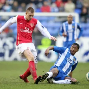 Nicklas Bendtner (Arsenal) Antonio Valencia (Wigan) Nicklas Bendtner (Arsenal) Antonio Valencia (Wigan)