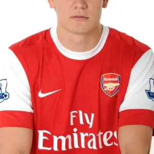 Nicklas Bendtner (Arsenal). Arsenal 1st Team Photocall and Membersday. Emirates Stadium