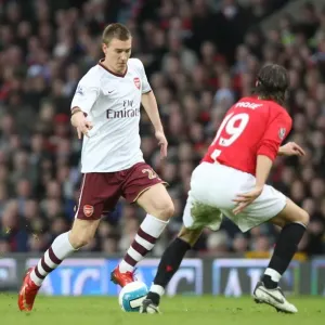 Nicklas Bendtner (Arsenal) Gerard Pique (Manchester United) Nicklas Bendtner (Arsenal) Gerard Pique (Manchester United)