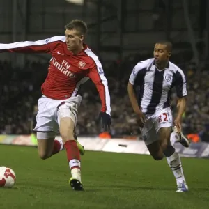 Nicklas Bendtner (Arsenal) Gianni Zuiverloon (West Brom)