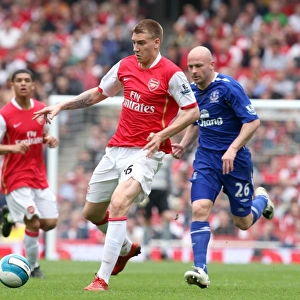 Nicklas Bendtner (Arsenal) Lee Carsley (Everton)