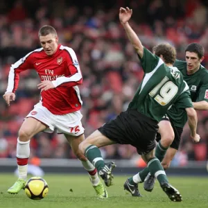 Nicklas Bendtner (Arsenal) Marcel Seip (Plymouth)