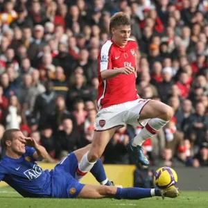 Nicklas Bendtner (Arsenal) Nemanja Vidic (Manchester United)