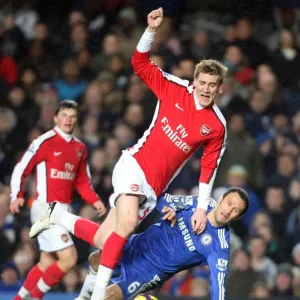 Nicklas Bendtner (Arsenal) Ricardo Carvalho (Chelsea). Chelsea 2: 0 Arsenal Nicklas Bendtner (Arsenal) Ricardo Carvalho (Chelsea). Chelsea 2: 0 Arsenal