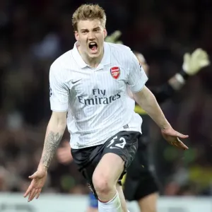 Nicklas Bendtner Print - UEFA Champions League Quarter Final, 2nd Leg Nicklas Bendtner Print - UEFA Champions League Quarter Final, 2nd Leg