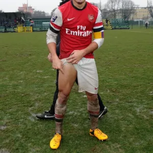 Nico Yennaris (Arsenal) celebrates after the match. Inter Milan U19 0: 1 Arsenal U19 Nico Yennaris (Arsenal) celebrates after the match. Inter Milan U19 0: 1 Arsenal U19